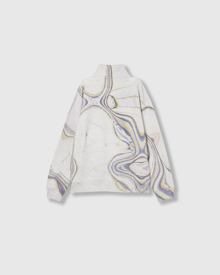MICROCOSMOS PRINT HALF-ZIP PULLOVER