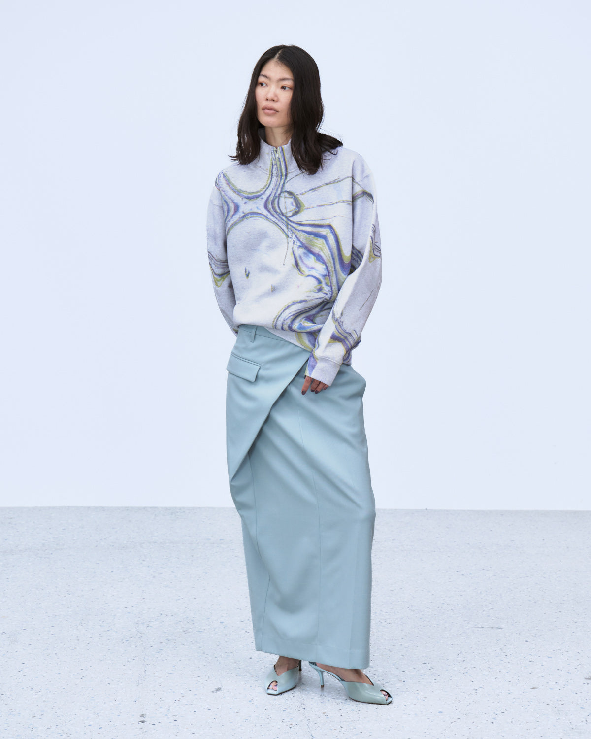 M　トップスのみ　Mサイズ MICROCOSMOS PRINT HALF-ZIP PULLOVER | | STORE | THINGS THAT MATTER