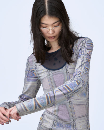 MICROCOSMOS PRINT CUTOUT TOPS