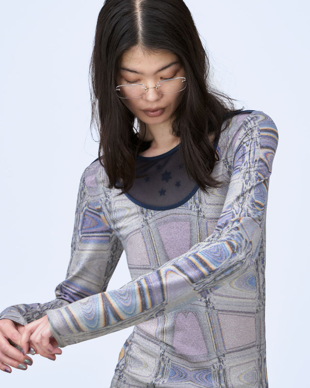 MICROCOSMOS PRINT CUTOUT TOPS