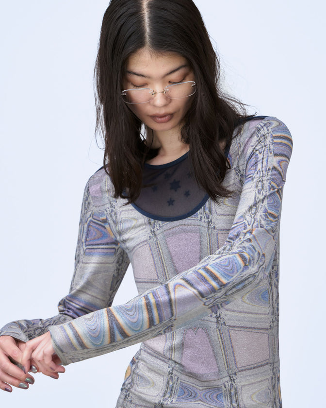 MICROCOSMOS PRINT CUTOUT TOPS