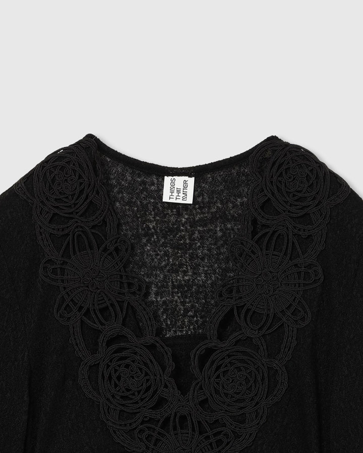 MICROCOSMOS LACE SHEER TOPS