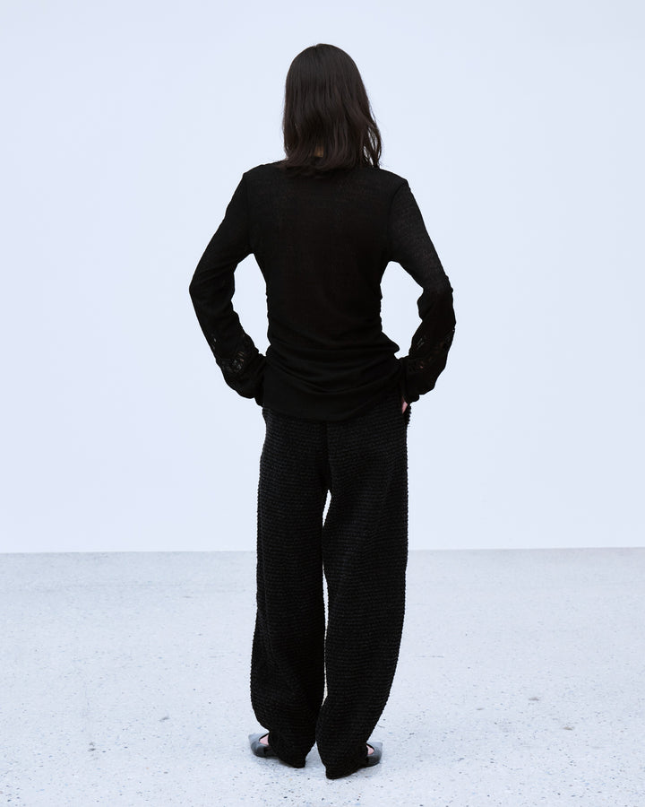 MICROCOSMOS LACE SHEER TOPS