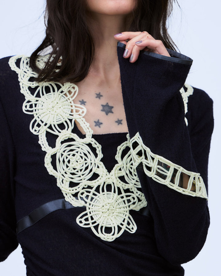 MICROCOSMOS LACE SHEER TOPS