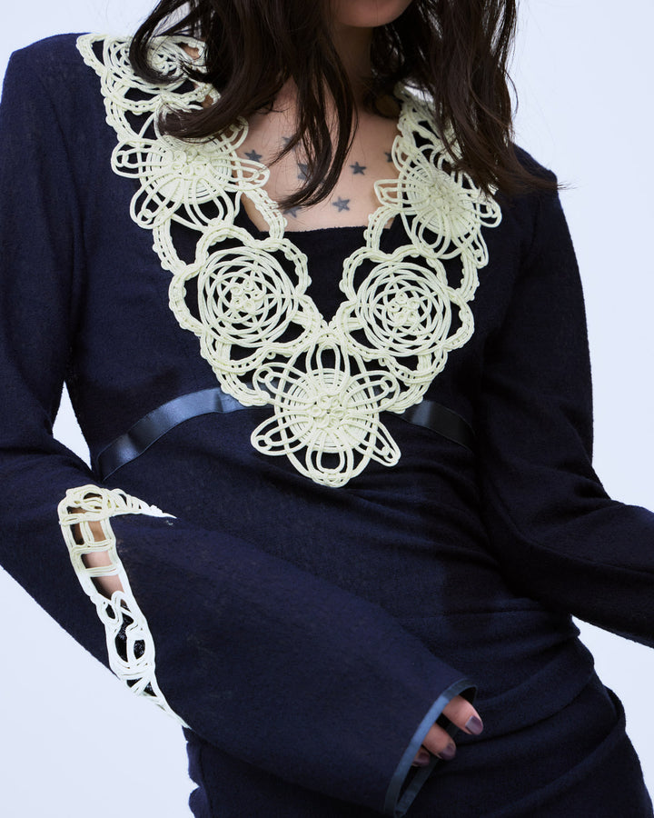 MICROCOSMOS LACE SHEER TOPS