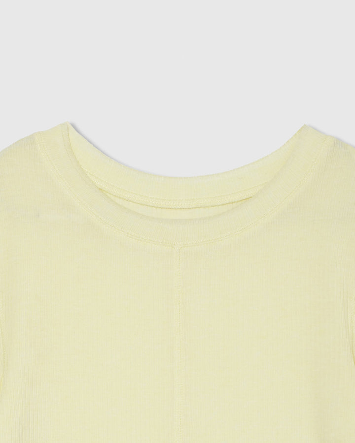 TWO-TONE SHEER RIBBED TOPS