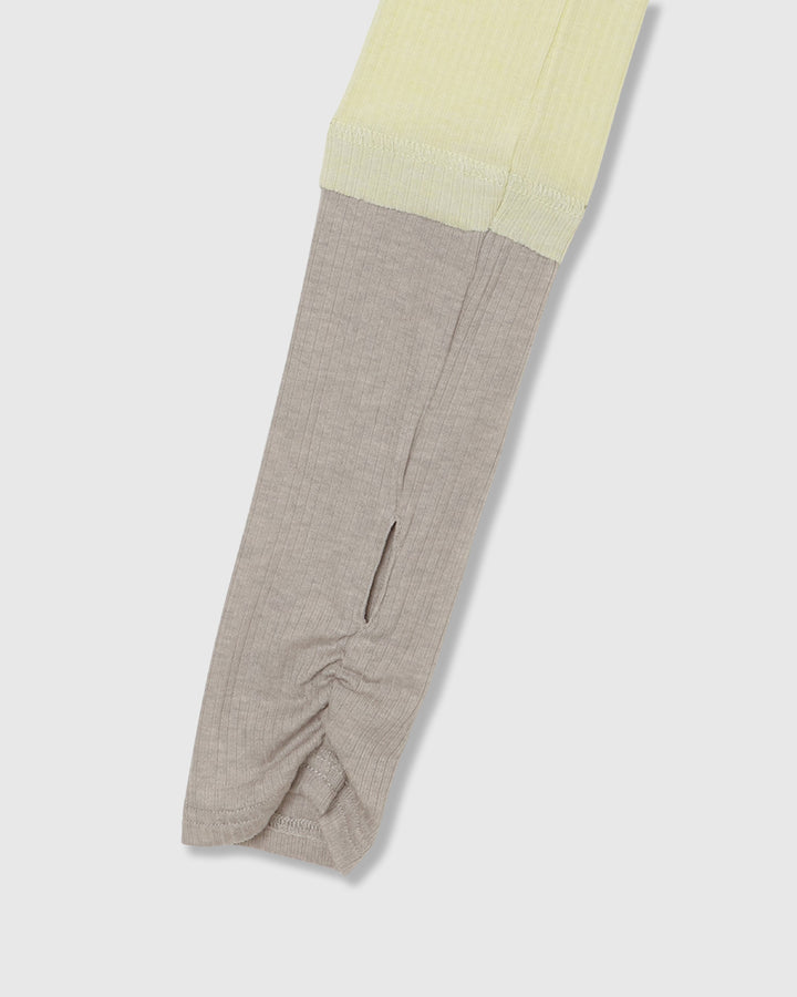 TWO-TONE SHEER RIBBED TOPS