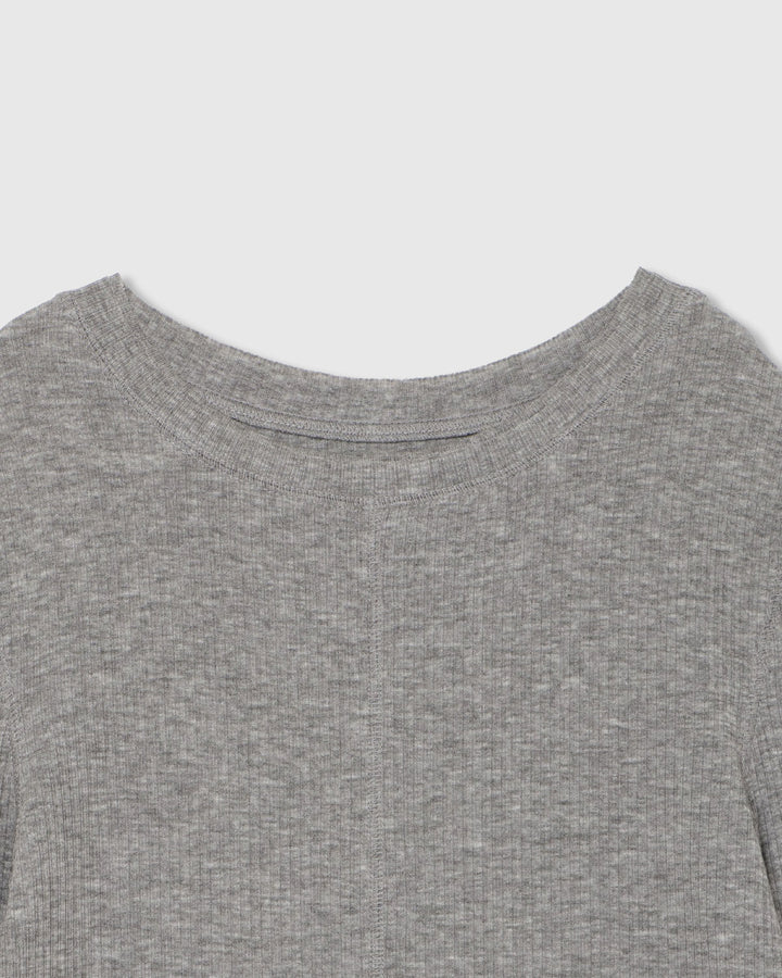 TWO-TONE SHEER RIBBED TOPS