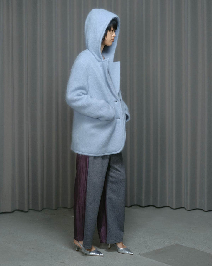 MOHAIR HOODIE JACKET