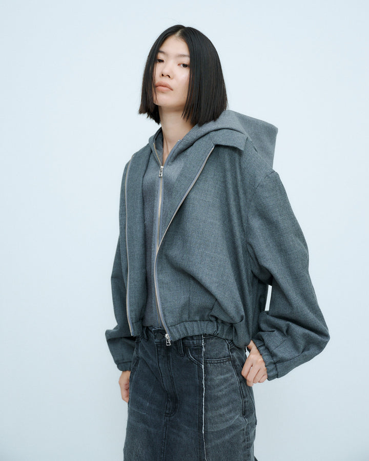 DRY WOOL HOODIE JACKET