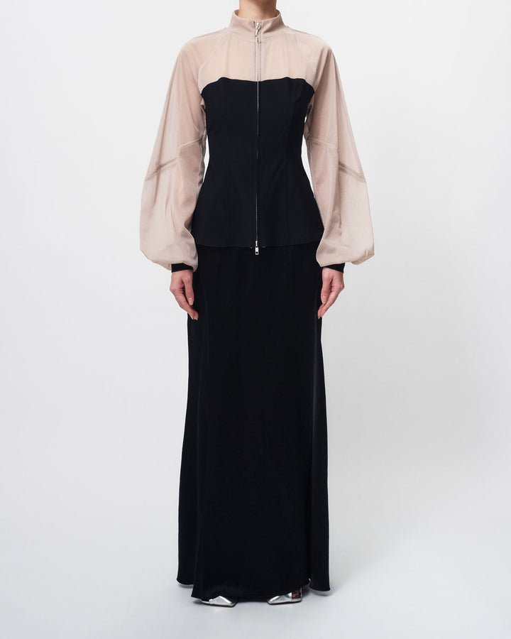 CORSET JERSEY TRACK JACKET