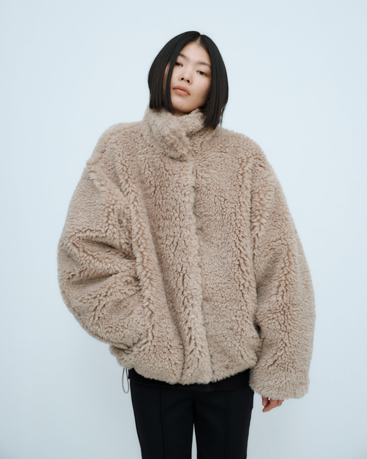 THINGS THAT MATTER ファーブルゾン IMITATION SHEEP FUR JACKET | SENSE 16_ | STORE | THINGS THAT