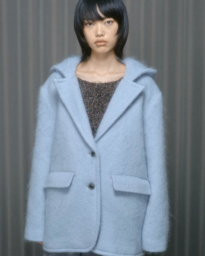 MOHAIR HOODIE JACKET