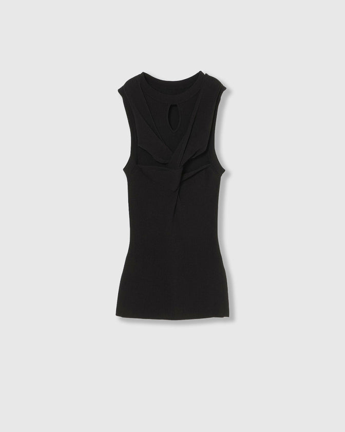 TWIST KNIT TANK TOP
