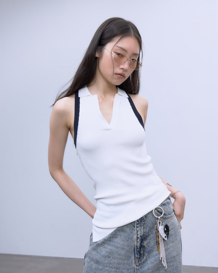 AMERICAN SLEEVE KNIT POLO
