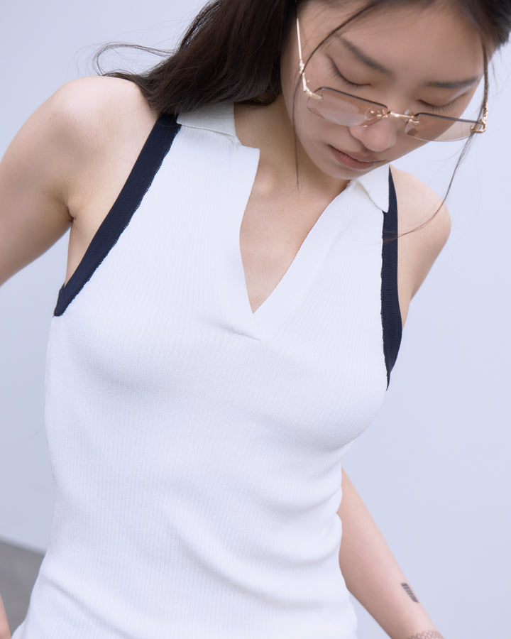 AMERICAN SLEEVE KNIT POLO