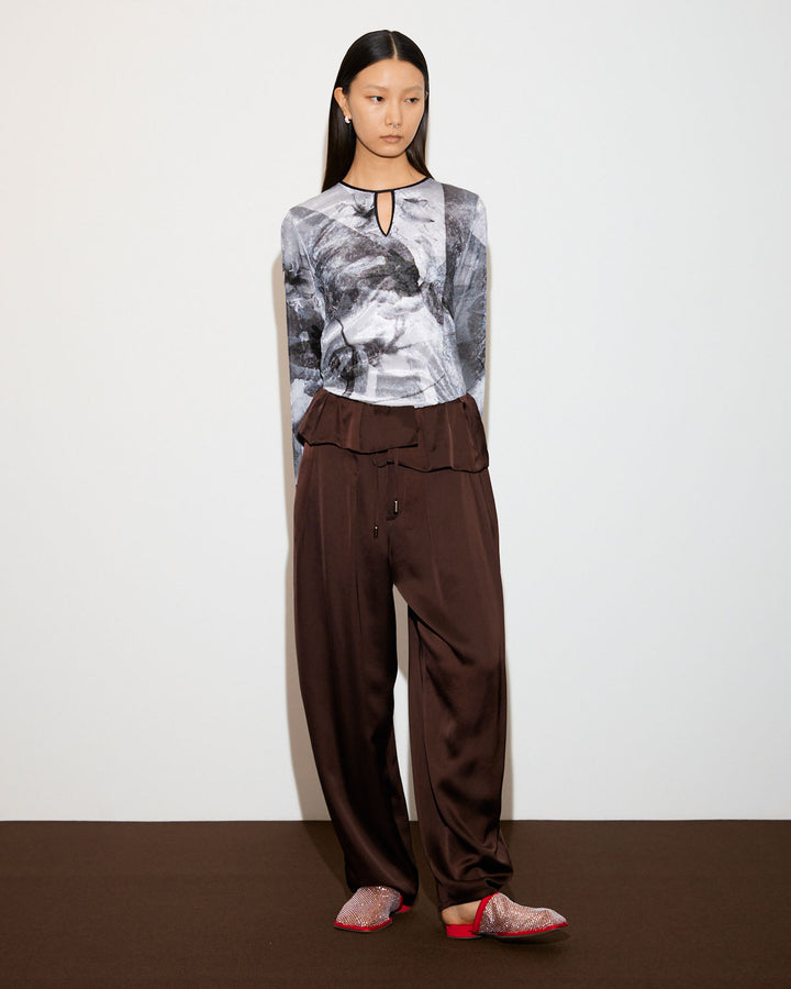 PRE-SENT PRINT VELOUR TOPS