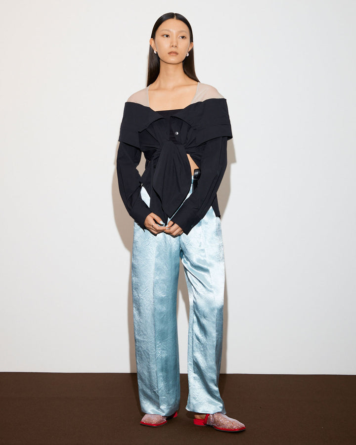 PRETENSE OFF-SHOULDER MANY WAY SHIRTS