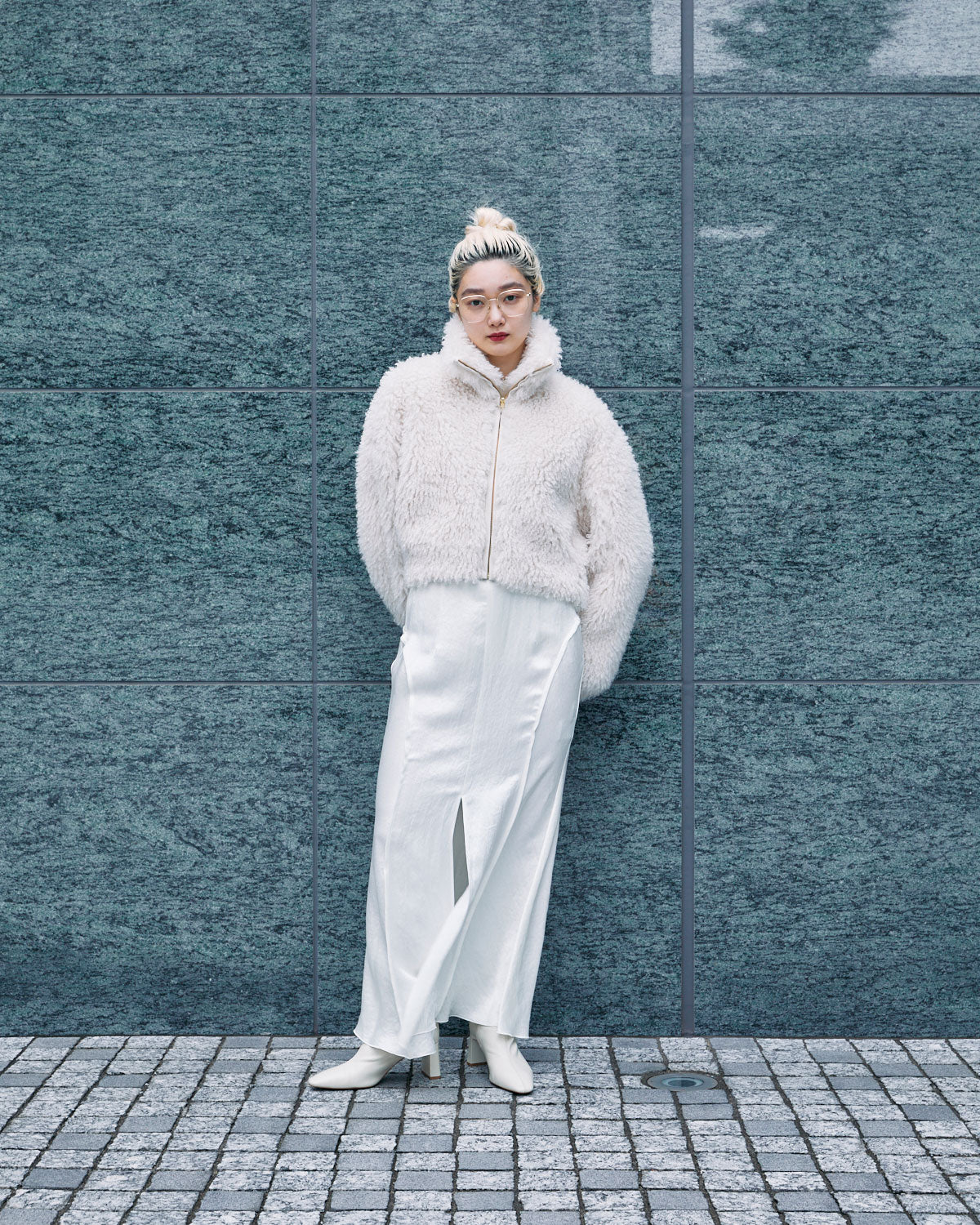 CRIMPED FUR CROPPED BLOUSON | SENSE 09_ | STORE | THINGS THAT