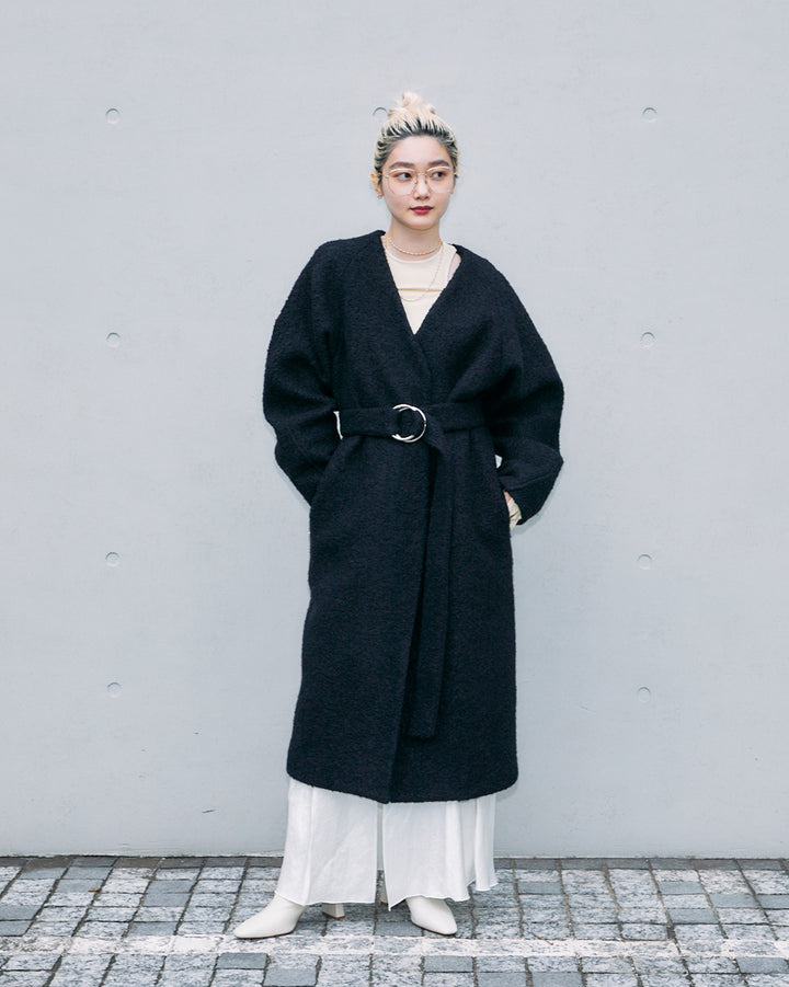 WOOL LOOP JERSEY LONG COAT【受注終了】