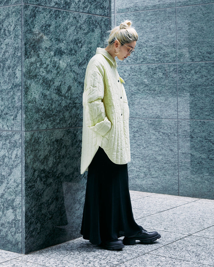QUILTED LONG SHIRT JACKET【受注終了】