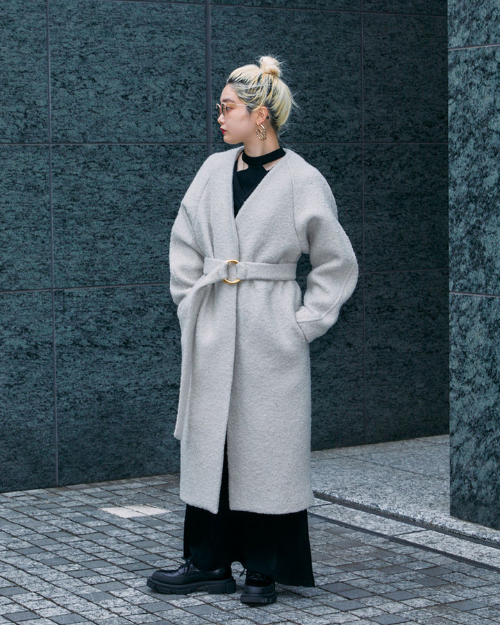 WOOL LOOP JERSEY LONG COAT【受注終了】