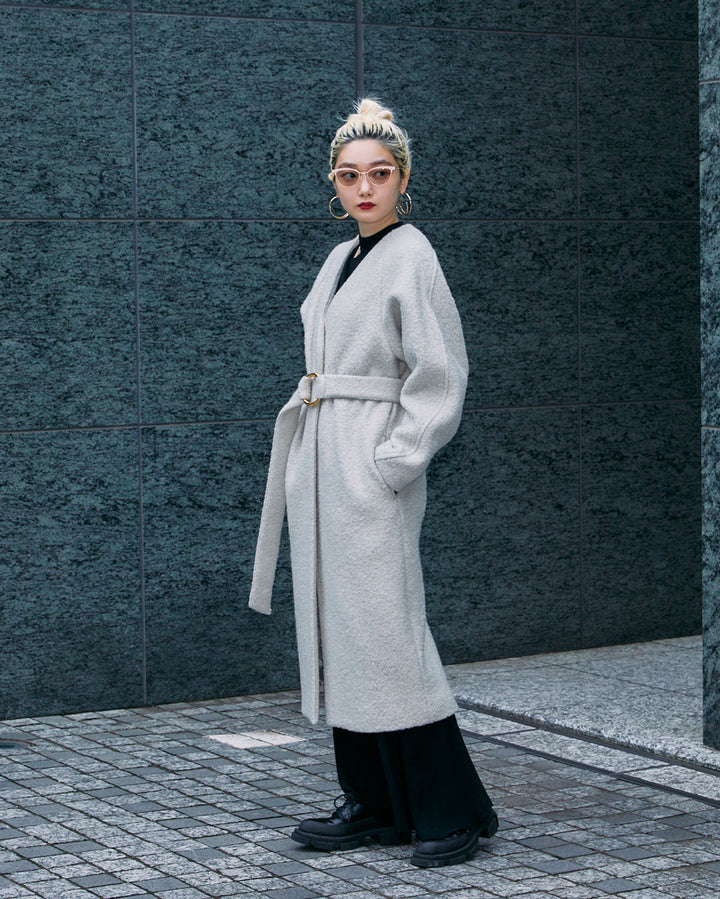 WOOL LOOP JERSEY LONG COAT【受注終了】