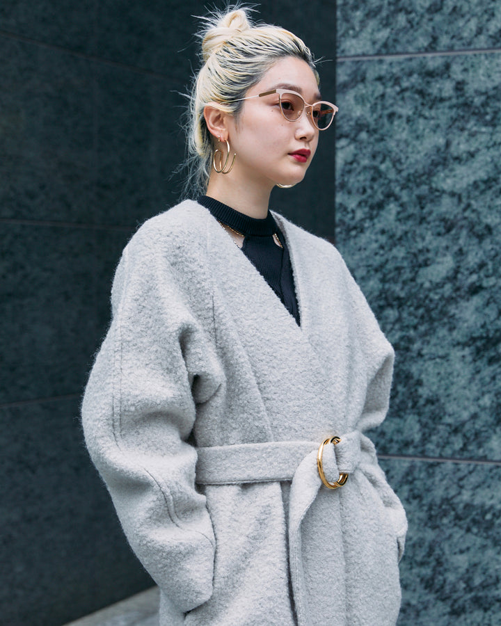 WOOL LOOP JERSEY LONG COAT【受注終了】