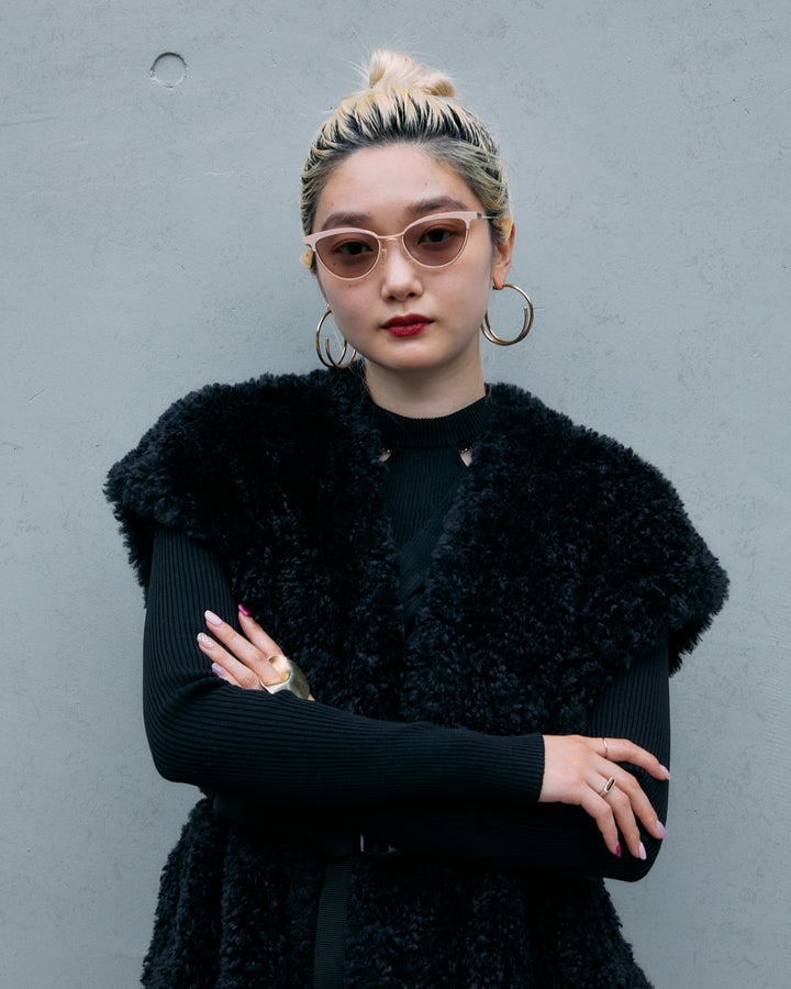 ECO SHEEP FUR LONG GILET
