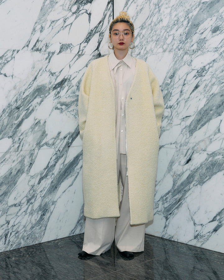 WOOL LOOP JERSEY LONG COAT【受注終了】