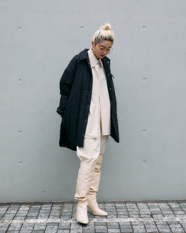 QUILTED LONG SHIRT JACKET【受注終了】