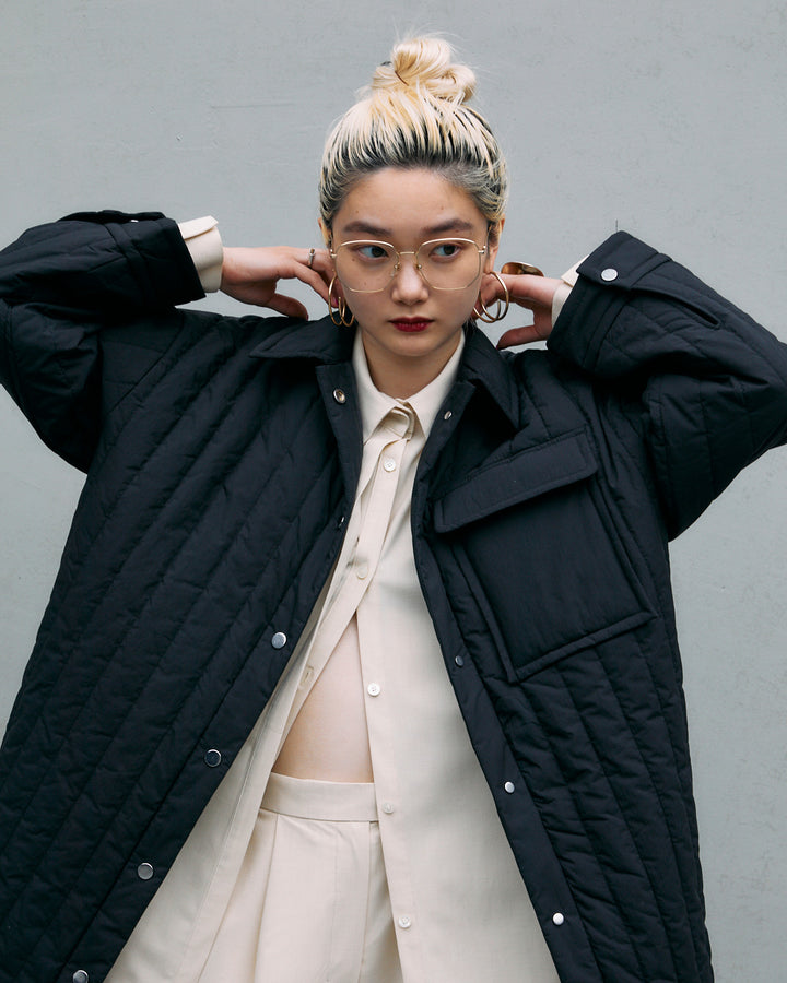 QUILTED LONG SHIRT JACKET【受注終了】