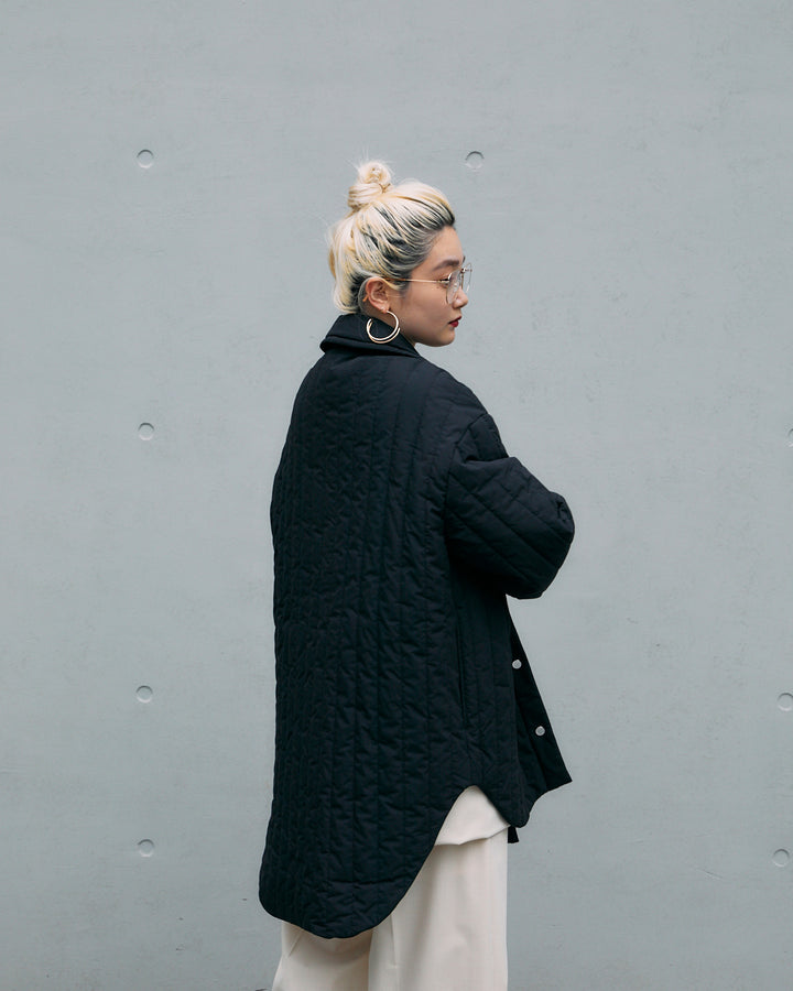 QUILTED LONG SHIRT JACKET【受注終了】