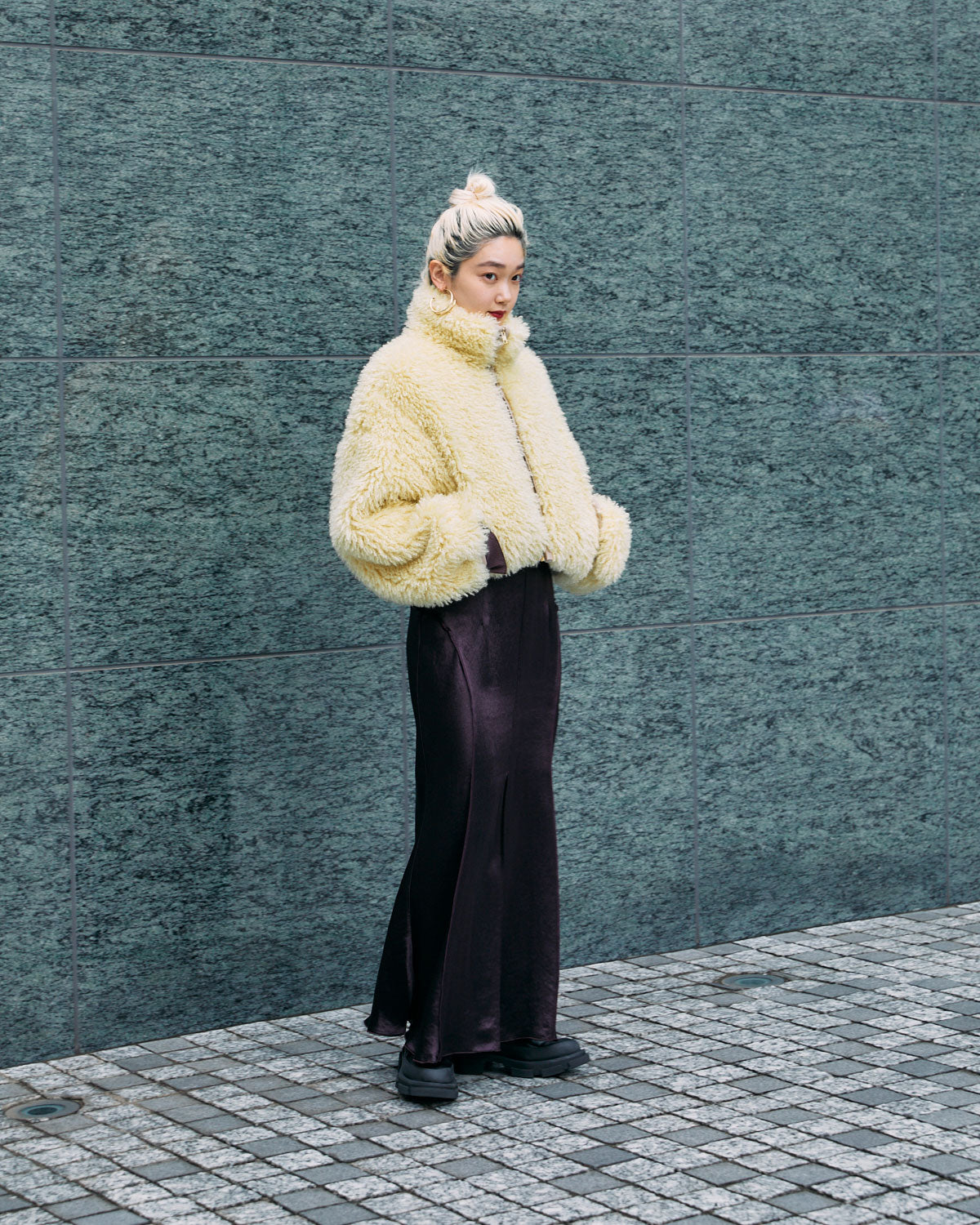CRIMPED FUR CROPPED BLOUSON | SENSE 09_ | STORE | THINGS THAT