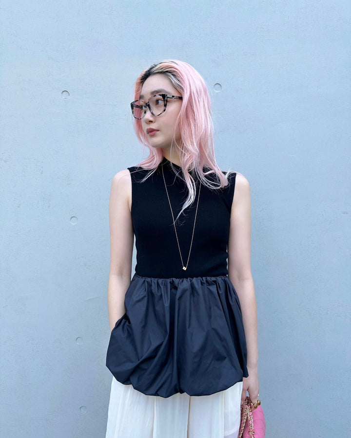 SLEEVELESS TANK & PEPLUM SET TOPS