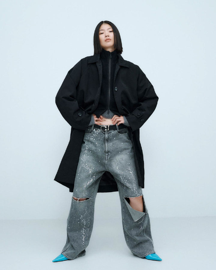 SPARKLE DENIM PANTS