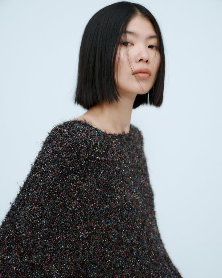 SPARKLY OVER KNIT PULL-OVER