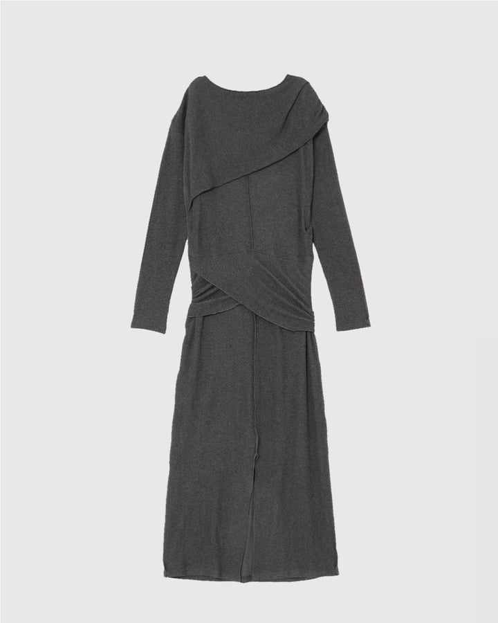 WRAP RIB CUT&SEW DRESS