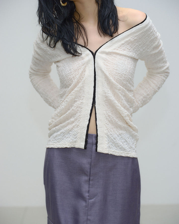 RANDOM WRINKLE RUSSEL CARDIGAN