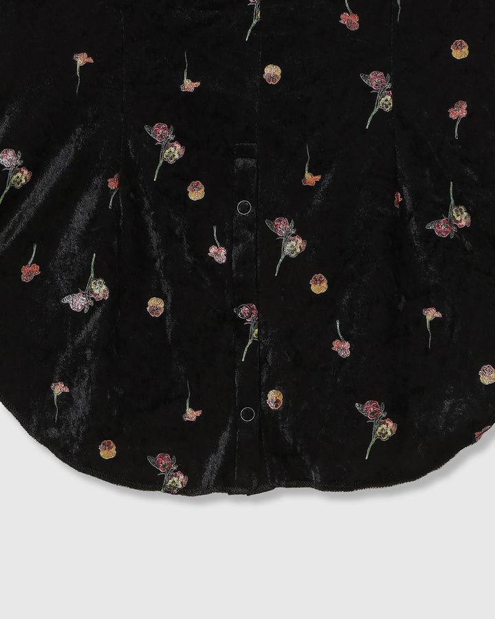 STICKER PRINT VELOUR CAMISOLE