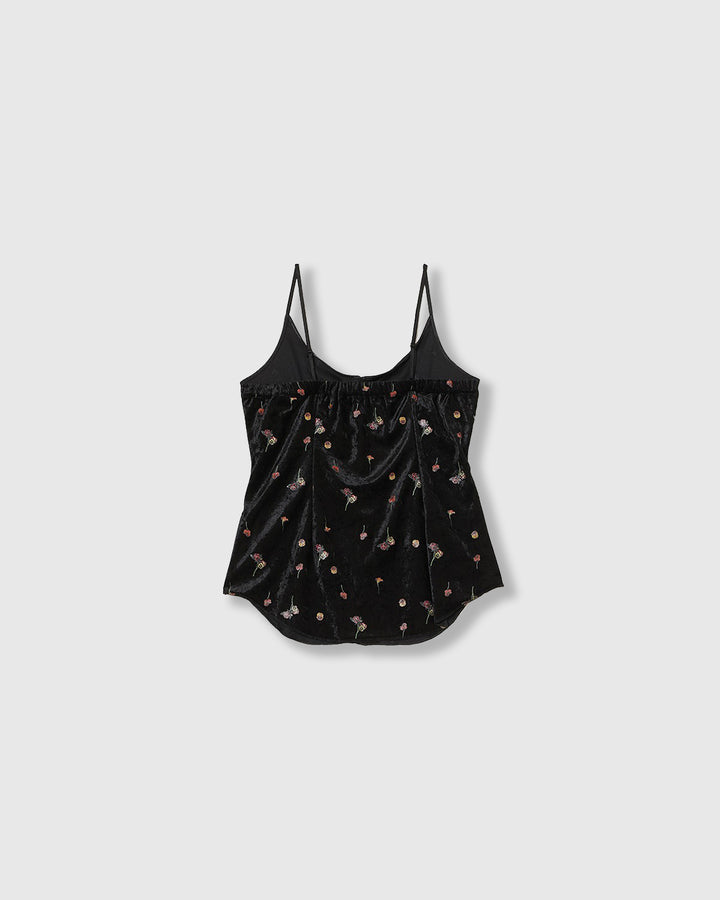 STICKER PRINT VELOUR CAMISOLE