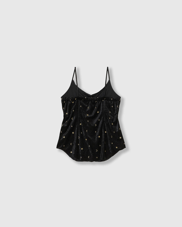 STICKER PRINT VELOUR CAMISOLE
