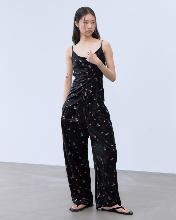 STICKER PRINT VELOUR CAMISOLE