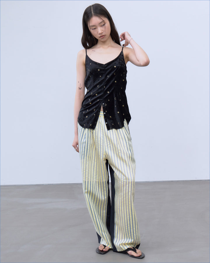 STICKER PRINT VELOUR CAMISOLE