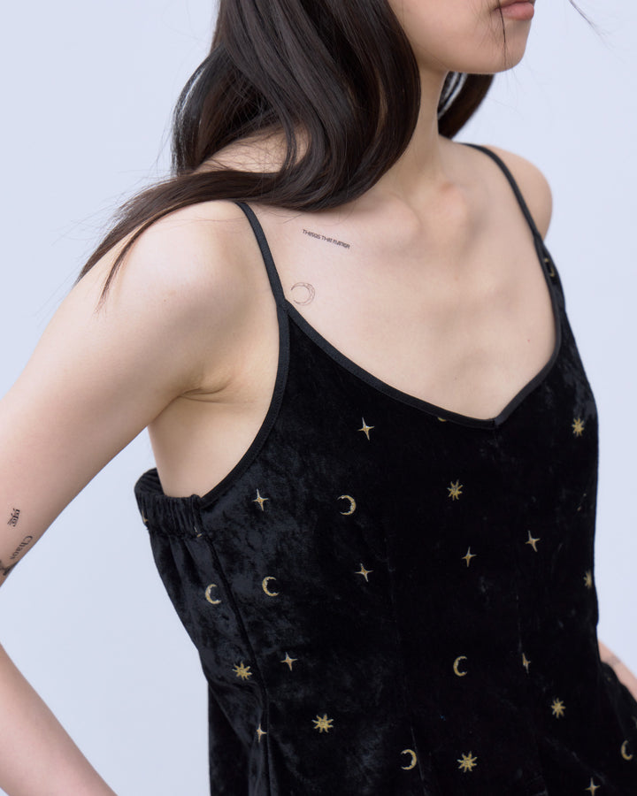 STICKER PRINT VELOUR CAMISOLE