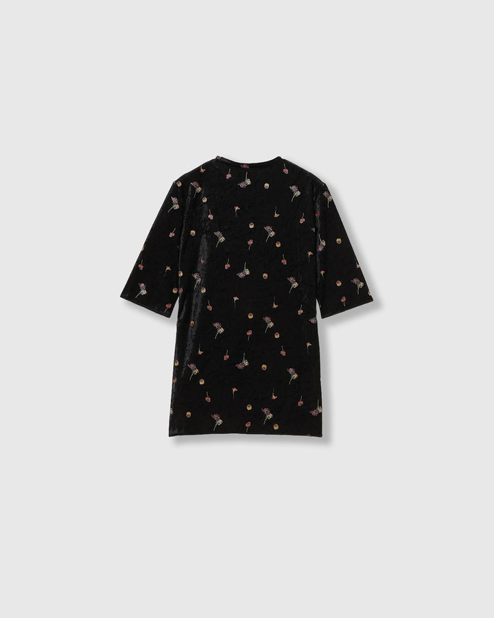 STICKER PRINT VELOUR TOPS