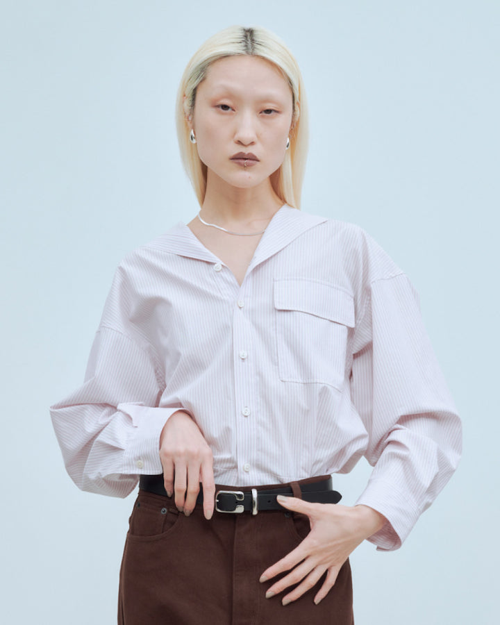 SAILOR BLOUSING STRIPE SHIRT