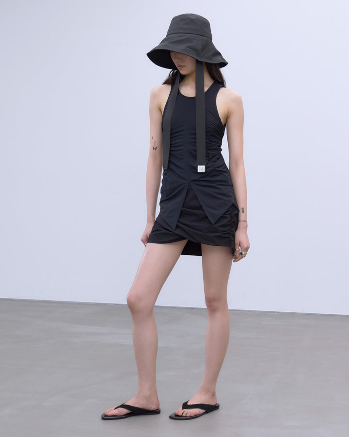 RIBBON DESIGN NYLON HAT