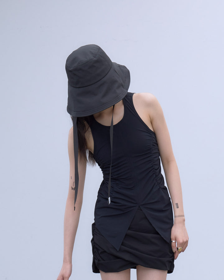 RIBBON DESIGN NYLON HAT