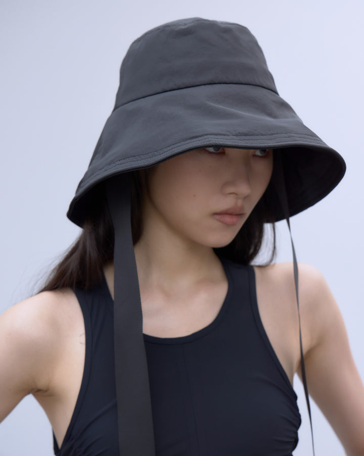 RIBBON DESIGN NYLON HAT